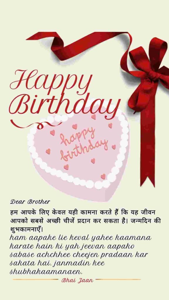 BIRTHDAY WISHES FOR BROTHER