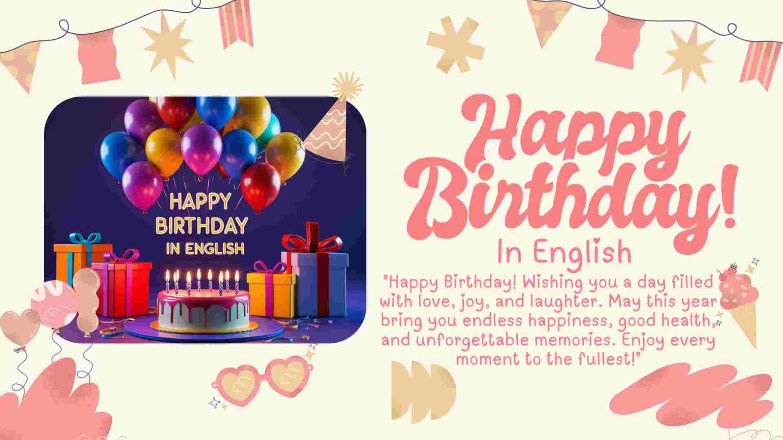 Happy Birthday Wishes In English